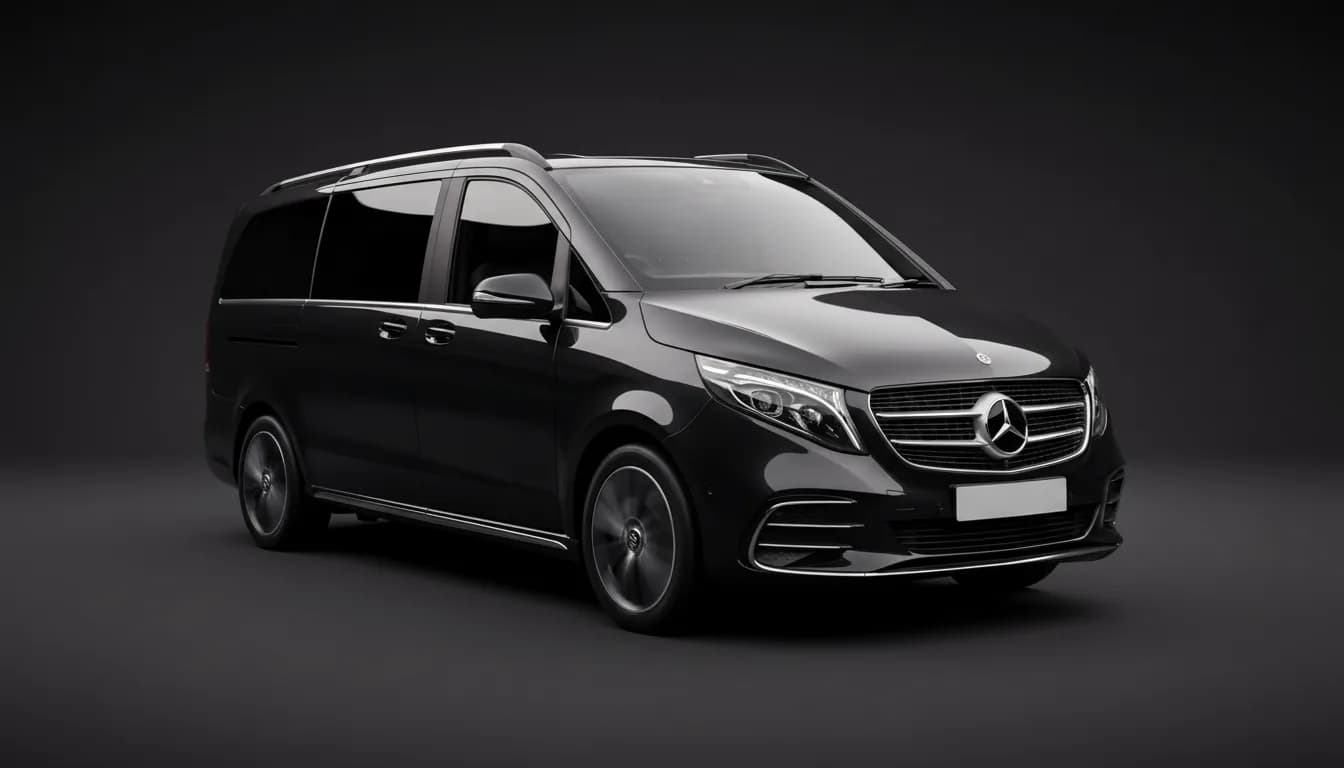 Mercedes-Benz V-Class people mover for airport luggage in Sydney